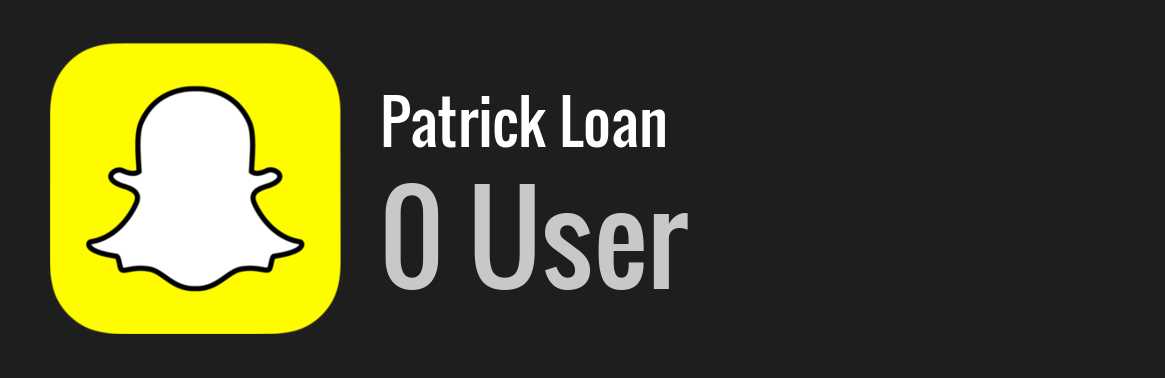 Patrick Loan snapchat