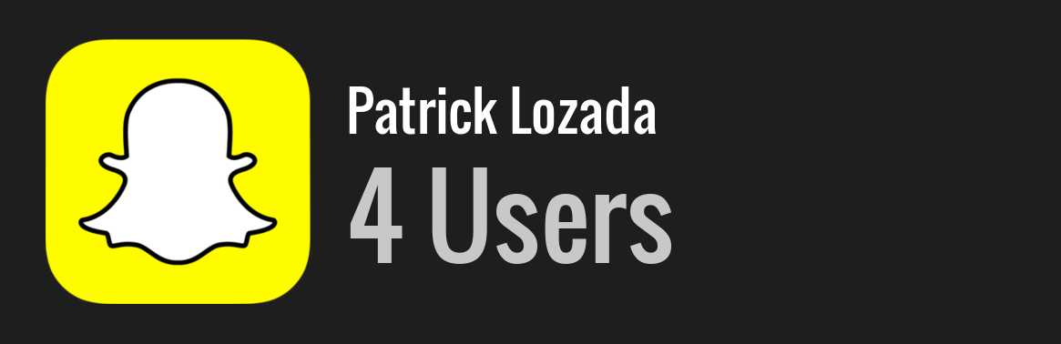 Patrick Lozada snapchat