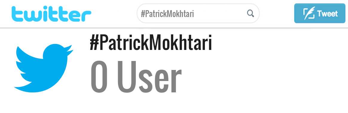 Patrick Mokhtari twitter account