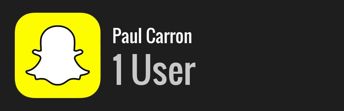 Paul Carron snapchat