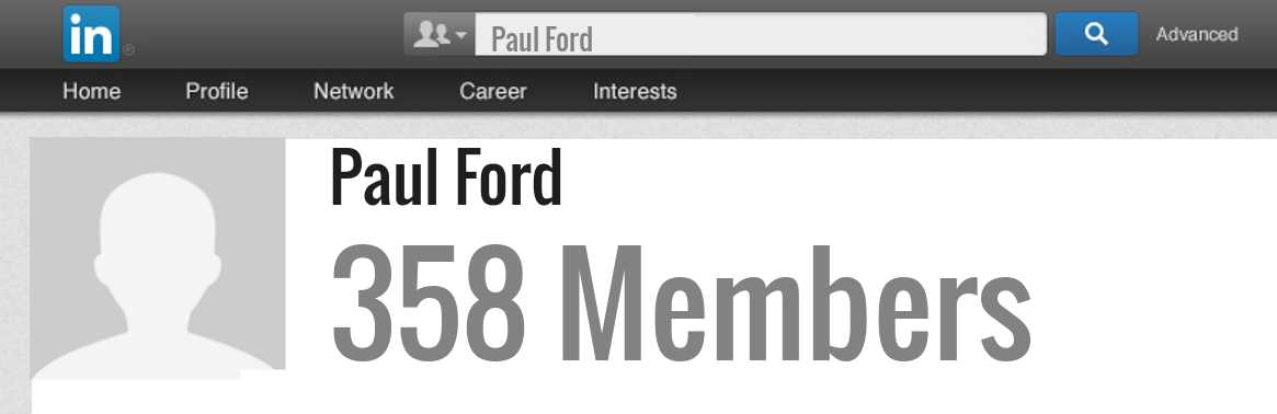 Paul Ford linkedin profile