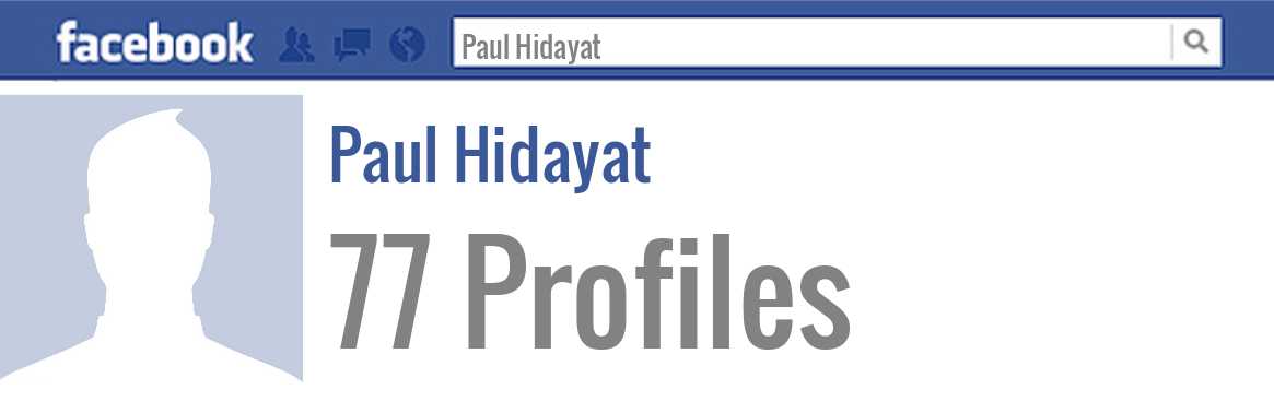Paul Hidayat facebook profiles