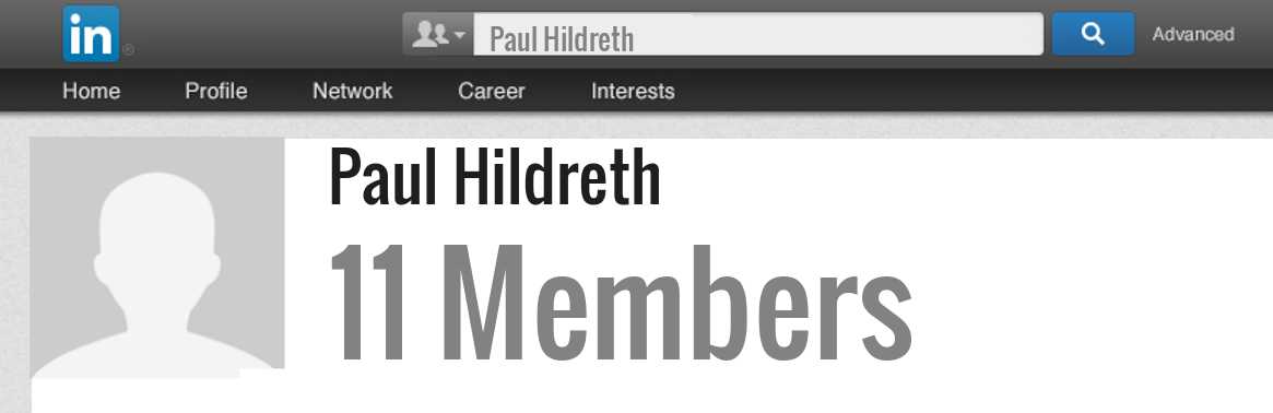 Paul Hildreth linkedin profile