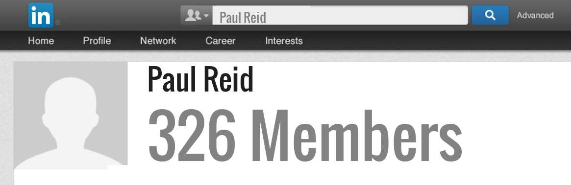 Paul Reid linkedin profile