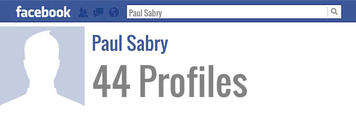 Paul Sabry facebook profiles