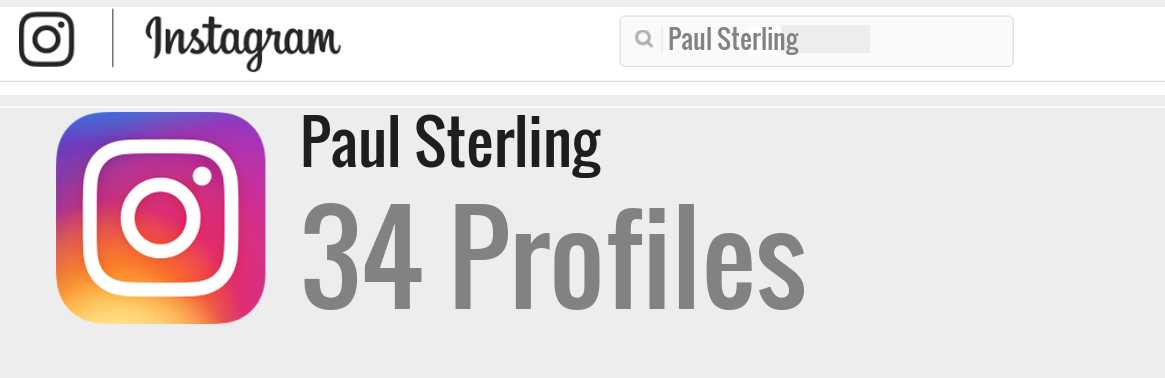 Paul Sterling instagram account