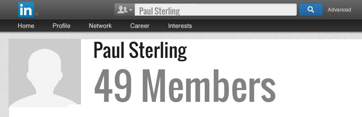 Paul Sterling linkedin profile