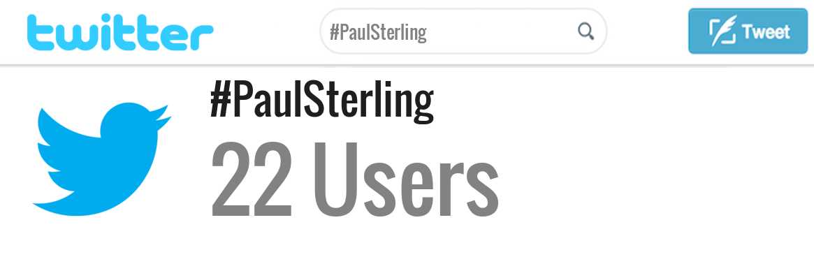 Paul Sterling twitter account