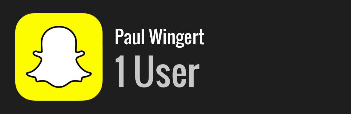 Paul Wingert snapchat