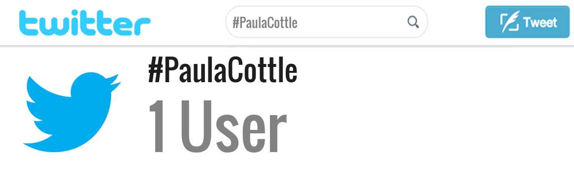 Paula Cottle twitter account