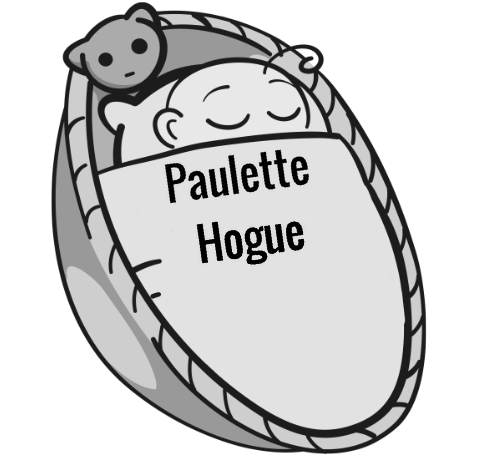 Paulette Hogue sleeping baby
