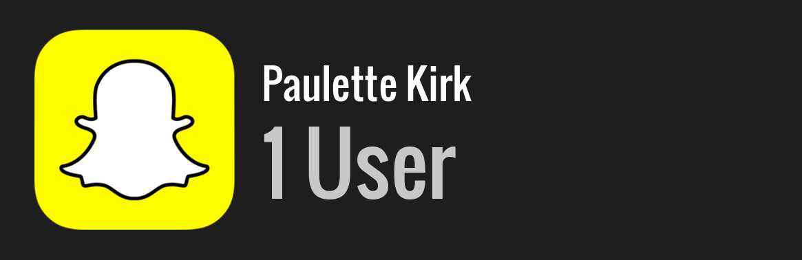 Paulette Kirk snapchat