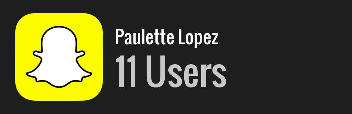 Paulette Lopez snapchat