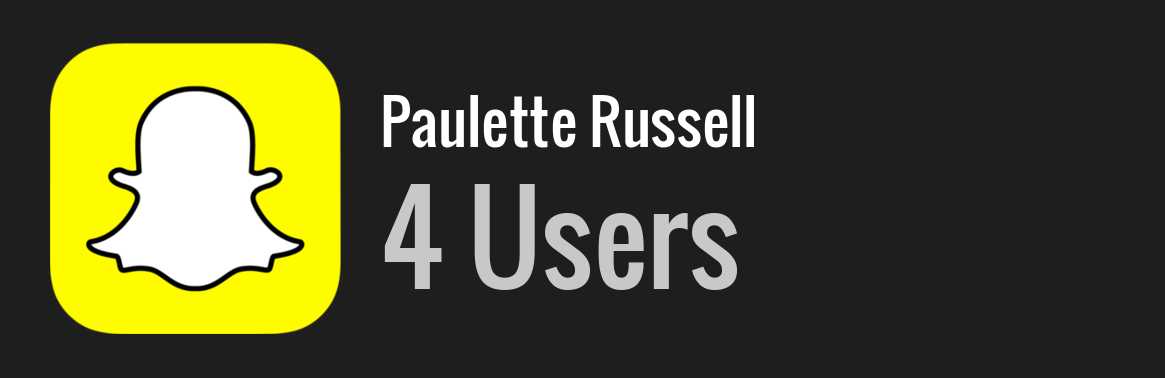 Paulette Russell snapchat
