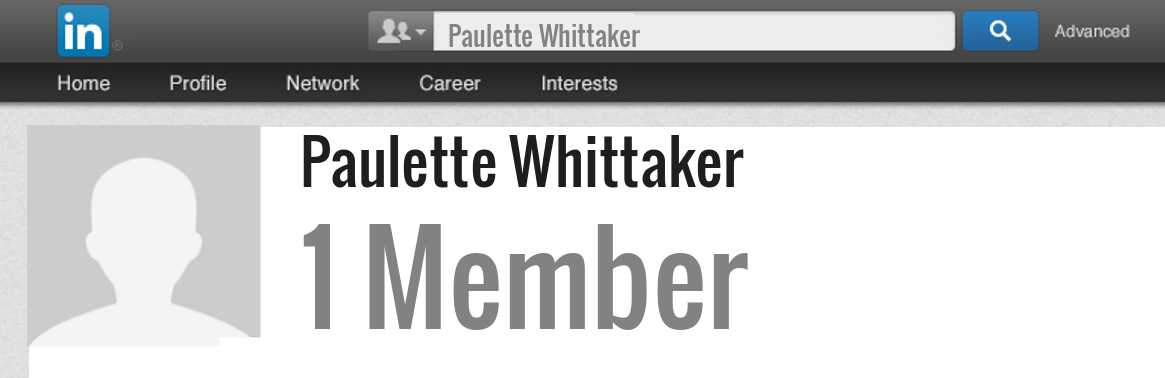 Paulette Whittaker linkedin profile