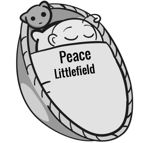 Peace Littlefield sleeping baby