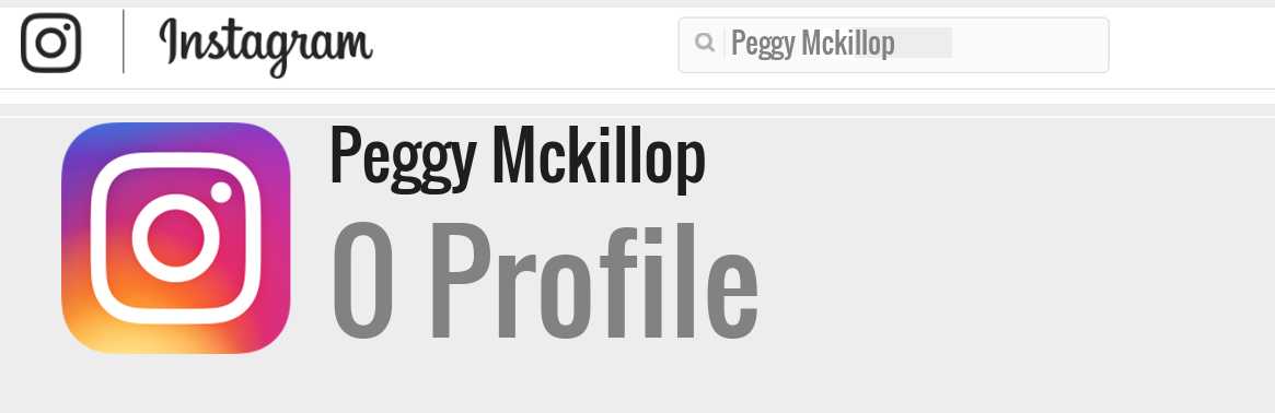 Peggy Mckillop instagram account