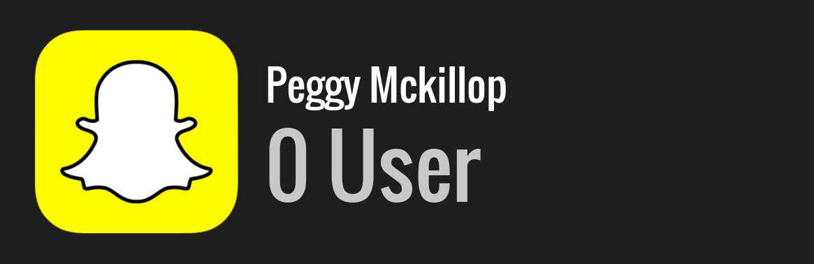 Peggy Mckillop snapchat