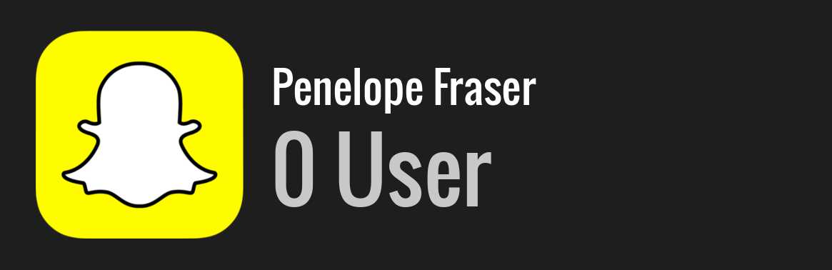Penelope Fraser snapchat