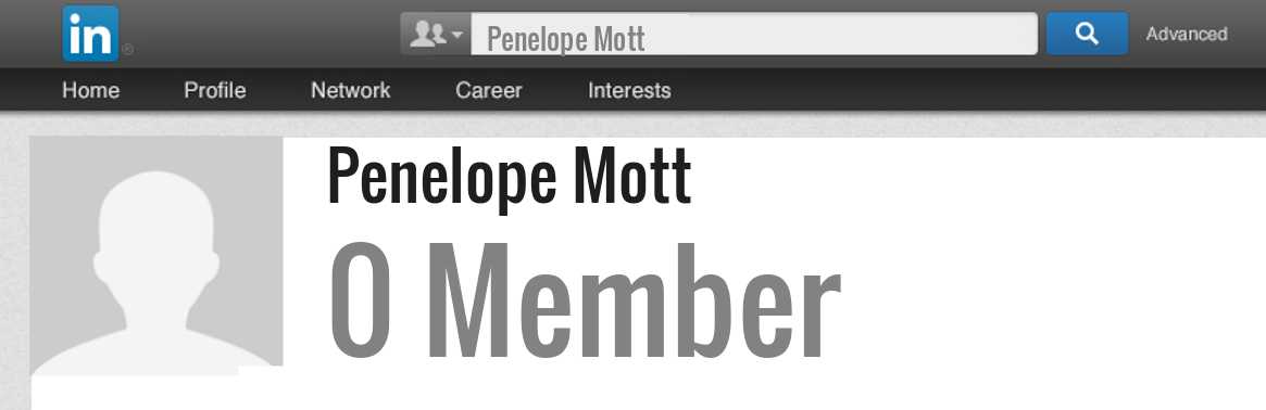 Penelope Mott linkedin profile