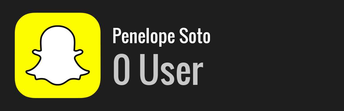 Penelope Soto snapchat