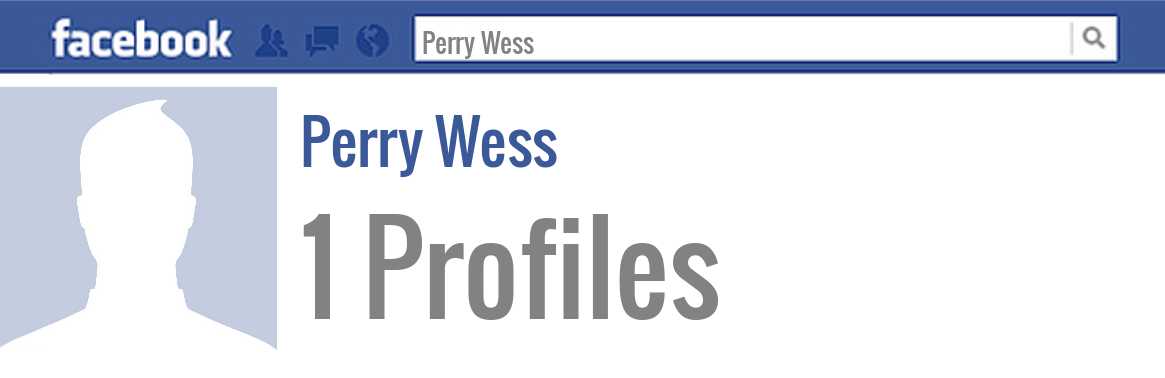 Perry Wess facebook profiles