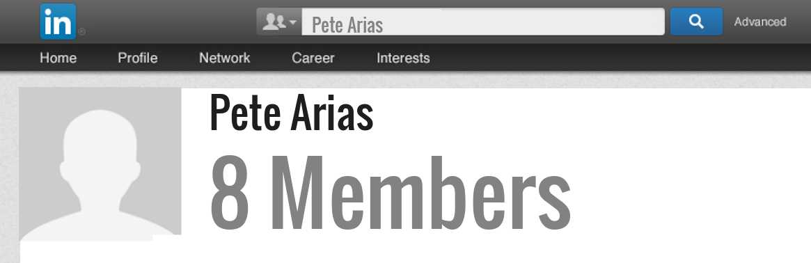 Pete Arias linkedin profile