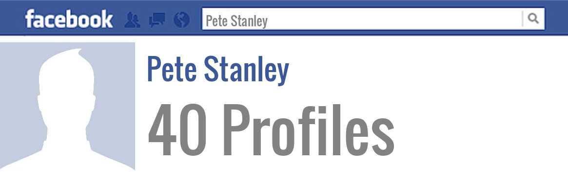 Pete Stanley facebook profiles