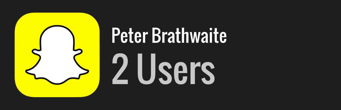 Peter Brathwaite snapchat