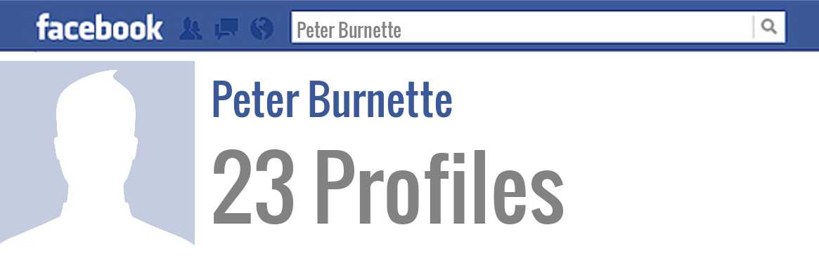 Peter Burnette facebook profiles