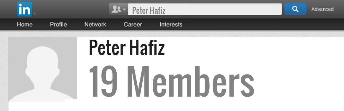Peter Hafiz linkedin profile