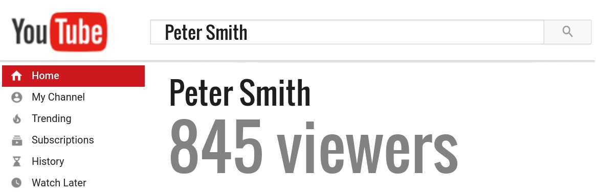 Peter Smith youtube subscribers