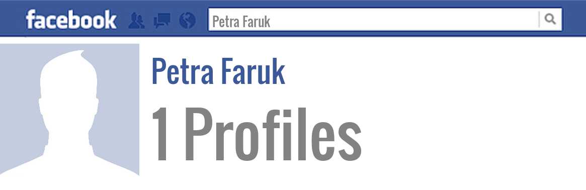 Petra Faruk facebook profiles