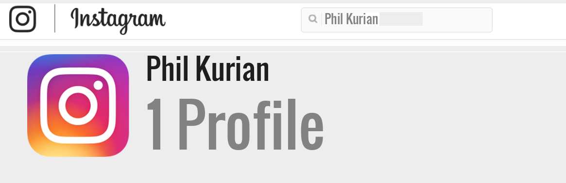 Phil Kurian instagram account