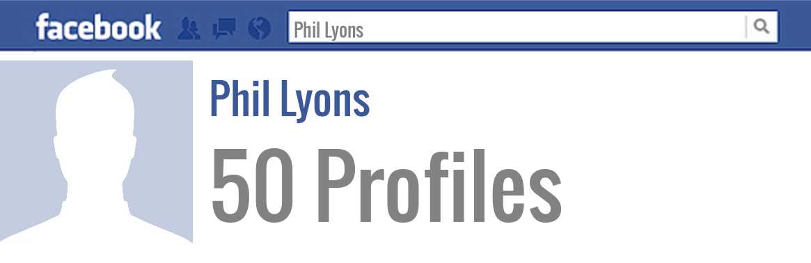 Phil Lyons facebook profiles