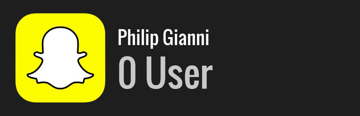 Philip Gianni snapchat