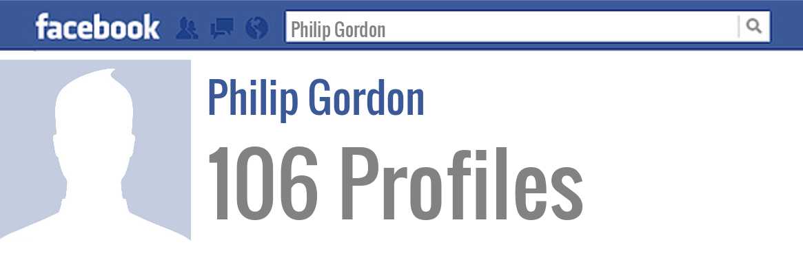 Philip Gordon facebook profiles