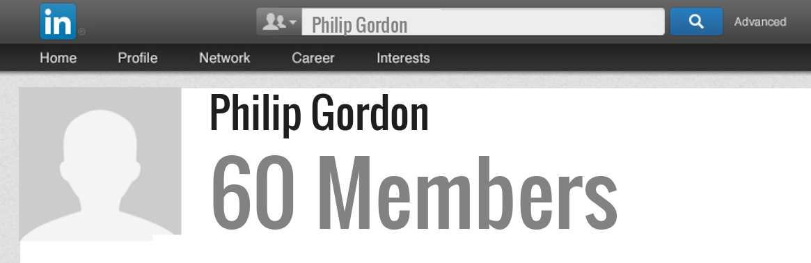 Philip Gordon linkedin profile