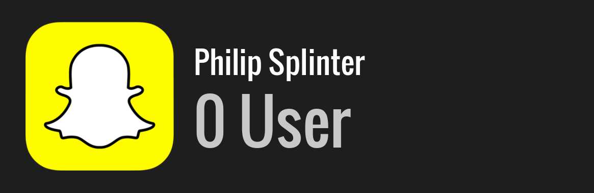 Philip Splinter snapchat