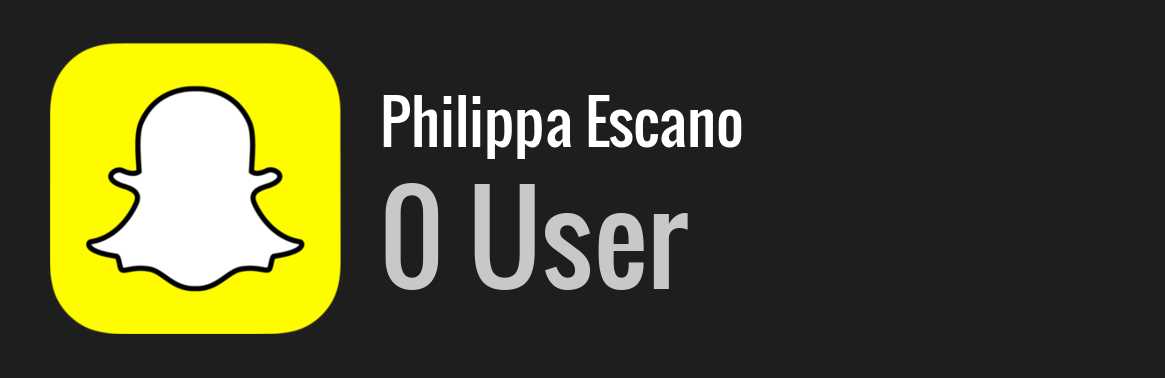 Philippa Escano snapchat