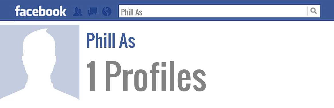 Phill As facebook profiles