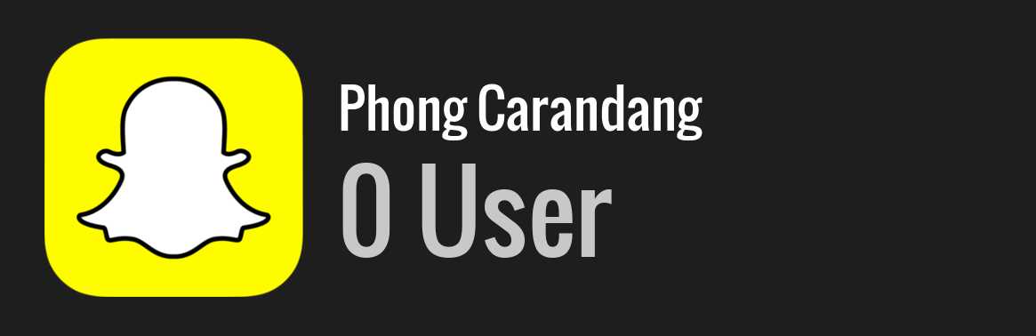 Phong Carandang snapchat