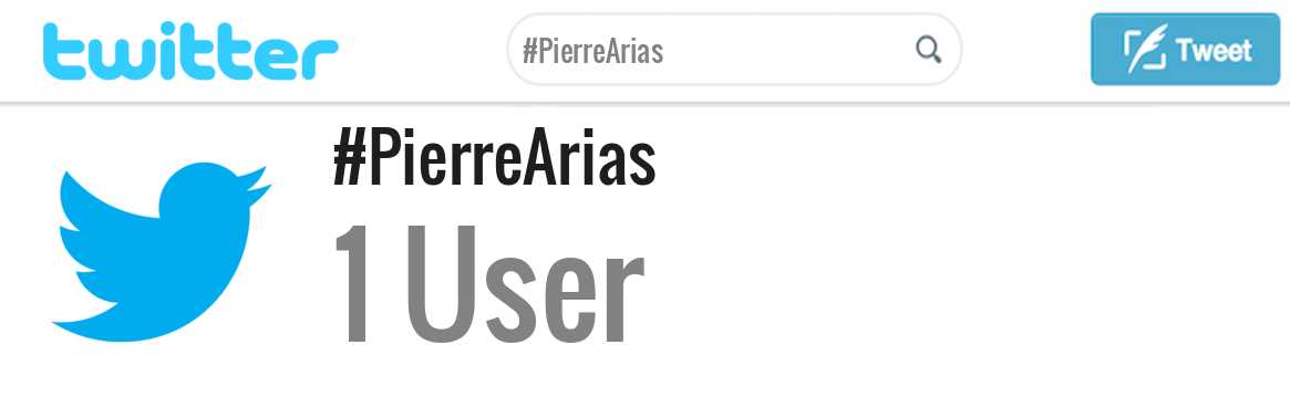 Pierre Arias twitter account