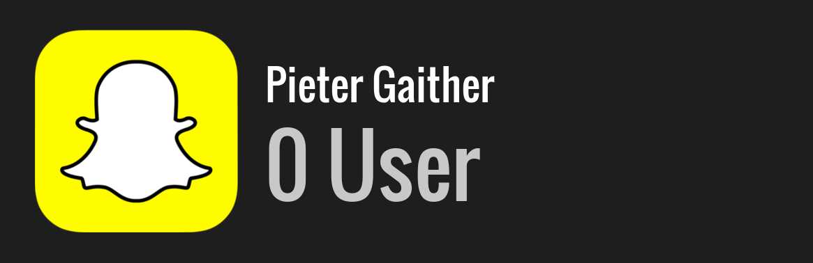 Pieter Gaither snapchat