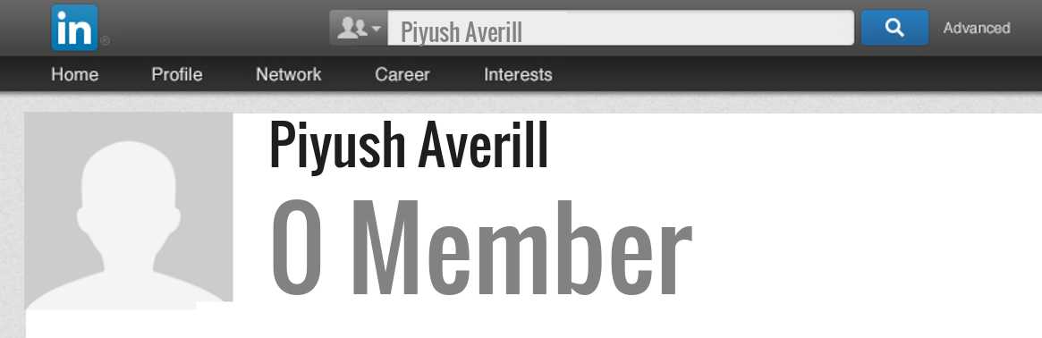 Piyush Averill linkedin profile