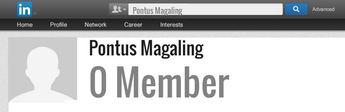 Pontus Magaling linkedin profile