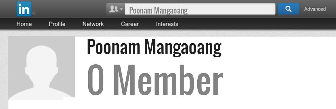 Poonam Mangaoang linkedin profile