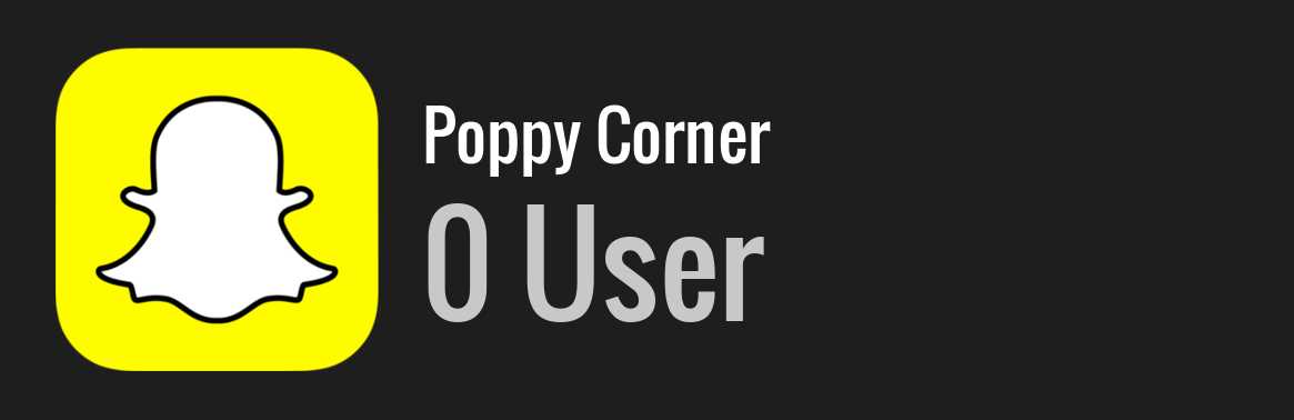 Poppy Corner snapchat
