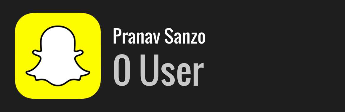 Pranav Sanzo snapchat