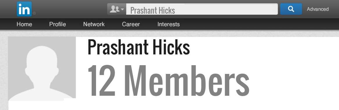 Prashant Hicks linkedin profile